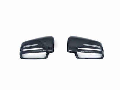 Basic Carbon Mercedes-Benz W204 W207 W221 Dry Carbon Fibre Mirror Covers (Inc. A200, C220, GLK300 & S550)