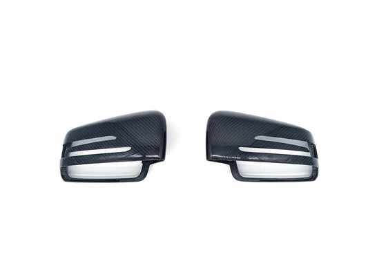 Basic Carbon Mercedes-Benz W204 W207 W221 Dry Carbon Fibre Mirror Covers (Inc. A200, C220, GLK300 & S550)