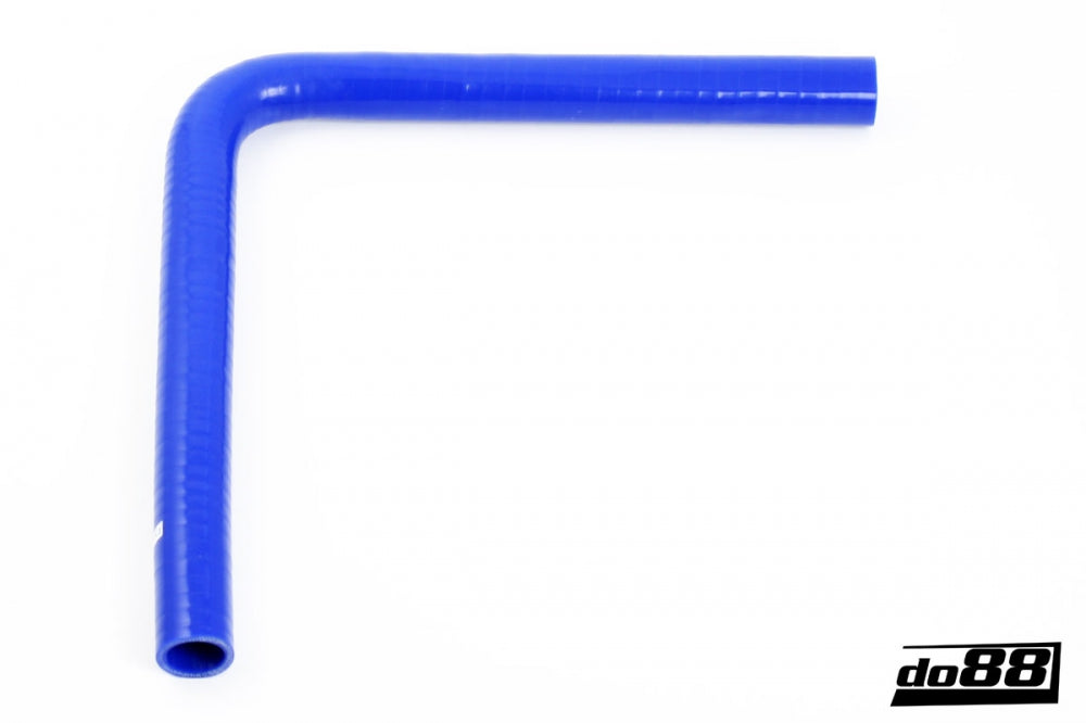 DO88 BLB90G35 Silicone Hose Blue 90 degree long leg 1,375'' (35mm)