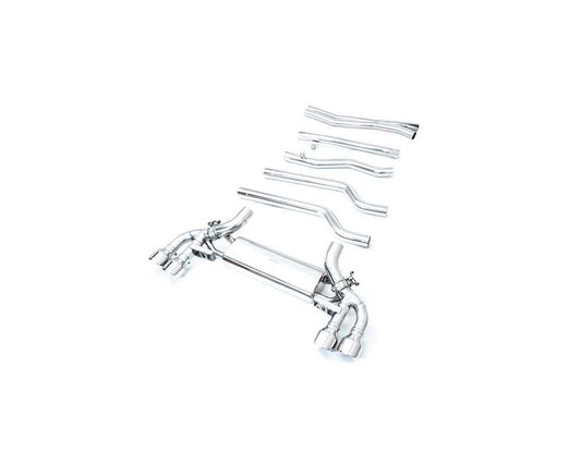 Valvetronic Exhaust System BMW F93 M8 with Chrome Silver Tips | ML Performance Car Parts