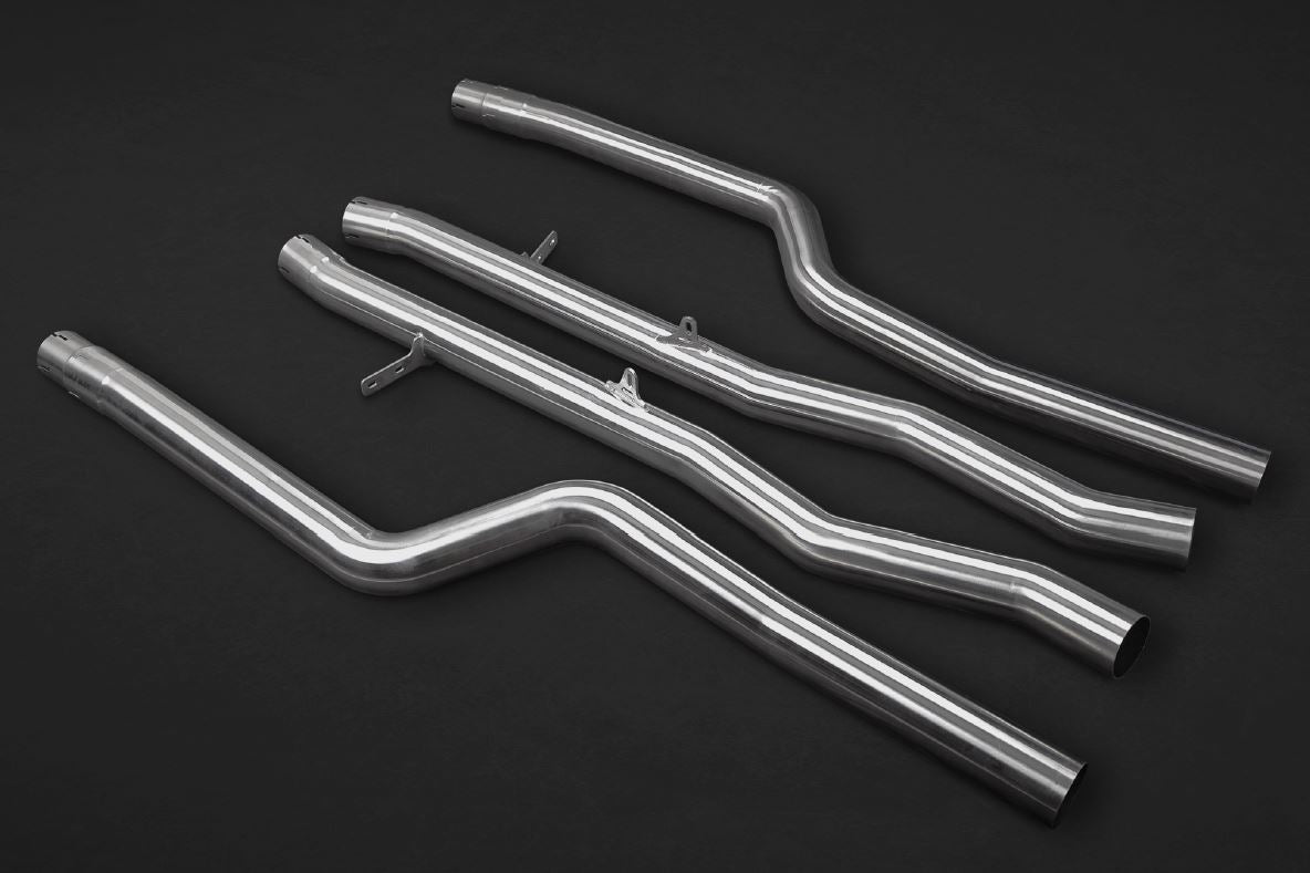 Capristo 02BM11603001 BMW 850i (G15) Valved Exhaust System with Mid Pipes (OEM Tips) 