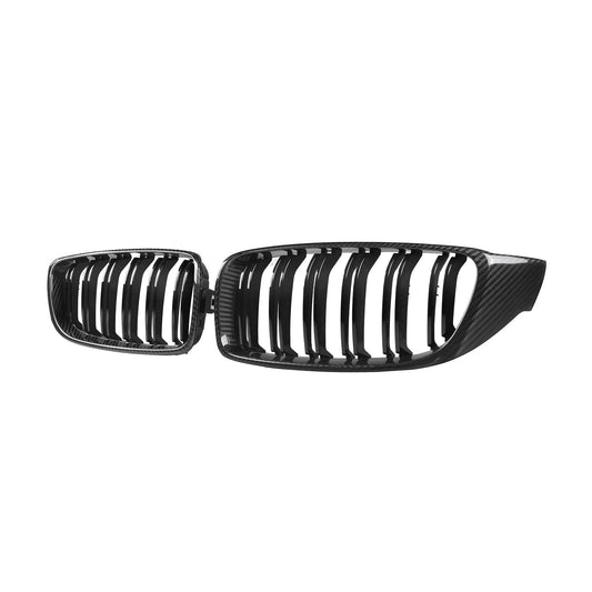 MHCP-F80F82-CF-FG001 BMW M3/M4 Premium Front Grilles In Pre Preg Carbon Fibre & Gloss Black (F80/F82/F83) | ML Performance Car Parts
