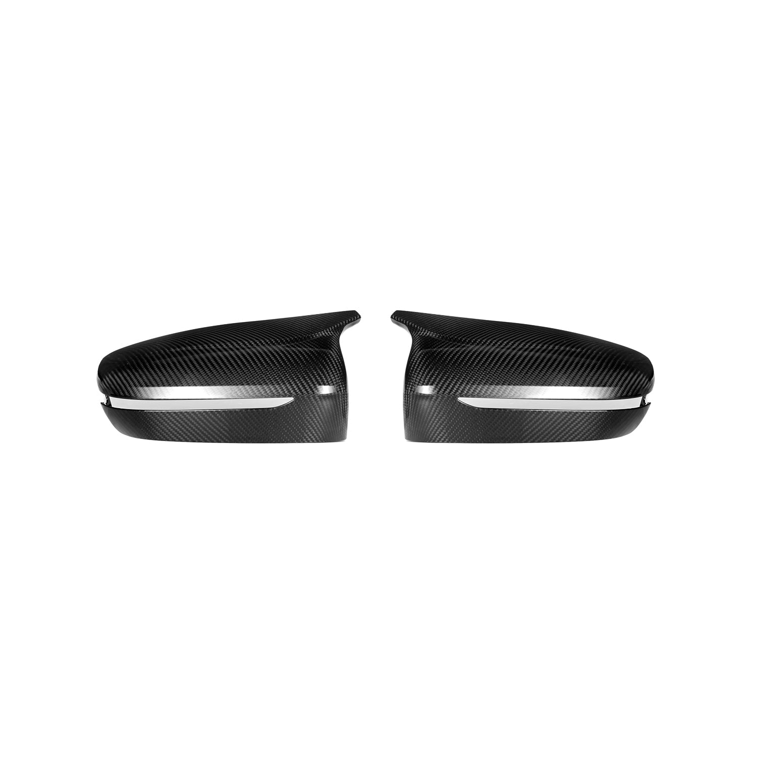 MHCP-F90-CF-MC001 BMW M5 F90 Wing Mirror Covers In Gloss Pre Preg Carbon Fibre (2018+ F90) | ML Performance Car Parts