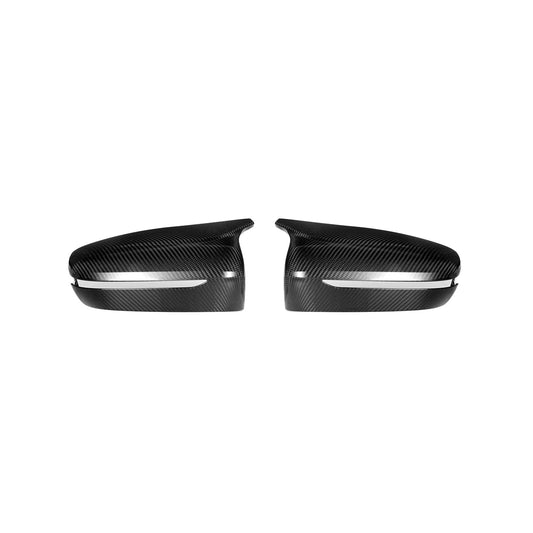 MHCP-F90-CF-MC001 BMW M5 F90 Wing Mirror Covers In Gloss Pre Preg Carbon Fibre (2018+ F90) | ML Performance Car Parts