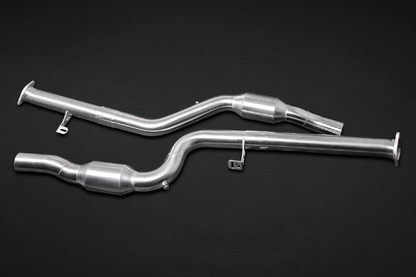 Capristo 02BM07403011 BMW M3/M4 (G80/81/82) Valved Exhaust, MidSilencer Delete, 200 Cell OPF/GPF Replacement, &amp; Wicrom Tips (OE Actuators) 