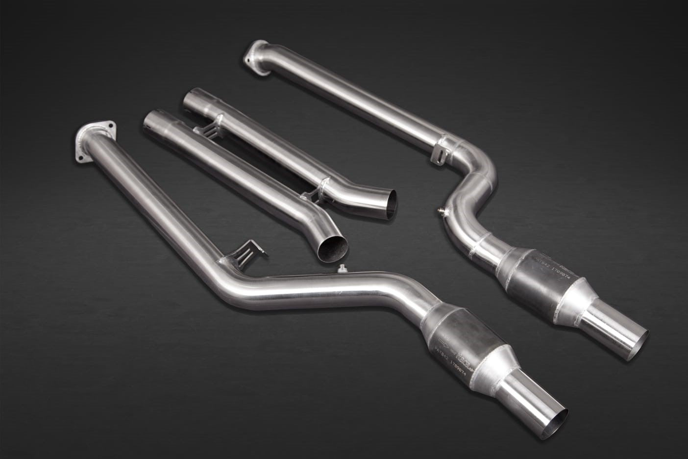 Capristo 02BM12503001 BMW X3M Competition (G01/F97) Exhaust System, 200 Cell Sport Cat Mid Pipes, and Carbon Fiber Tips 