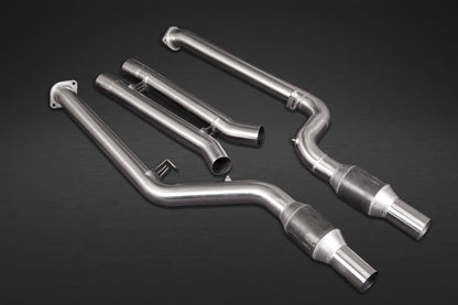 Capristo 02BM12503001 BMW X3M Competition (G01/F97) Exhaust System, 200 Cell Sport Cat Mid Pipes, and Carbon Fiber Tips 