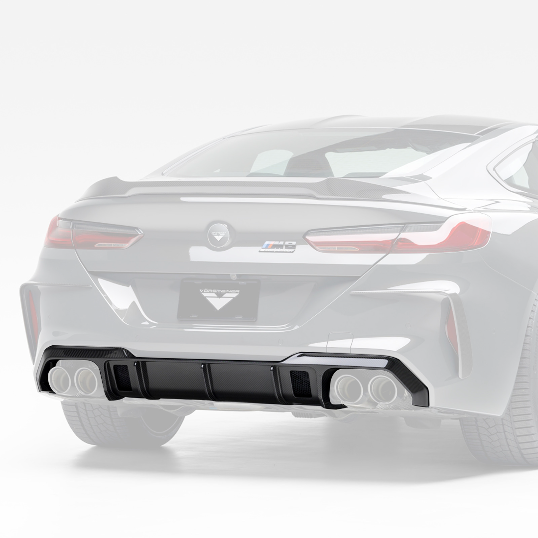 Vorsteiner BMV8050 BMW F9X M8 VRS Aero Rear Diffuser Carbon Fiber PP 2x2 Glossy | ML Performance