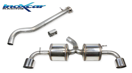 InoXcar CATBACK.TOYA.11.114R Toyota Yaris GR 1.6 Direct Central Pipe + Adapter + Rear With 2 Silencers With End Pipe Diam. 114 Racing R+L 1 | ML Performance UK Car Parts