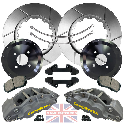 Peugeot 106 Citroen Saxo 15" Front Brake Kit 4 Pot Calipers - Pro Race 3 | ML Performance Car Parts