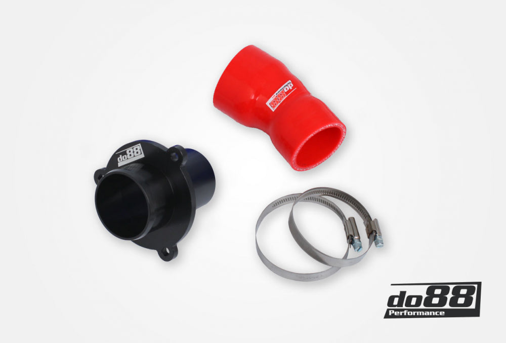DO88 CP-110R-OEM VAG 1.8/2.0 TSI (MQB) Turbo Muffler Delete, OEM Pressure pipes, Red hose