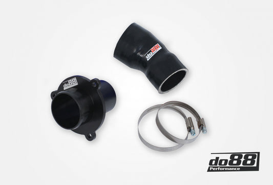 DO88 CP-110S-OEM VAG 1.8/2.0 TSI (MQB) Turbo Muffler Delete, OEM Pressure pipes, Black hose
