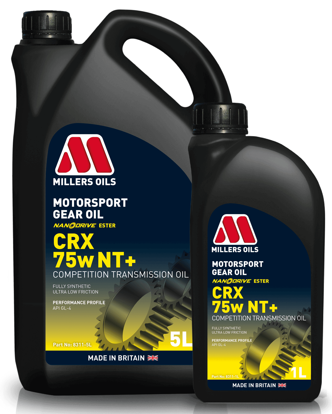 Millers Oils 8311GMS Motorsport CRX 75w NT+ Gear Oil 5L