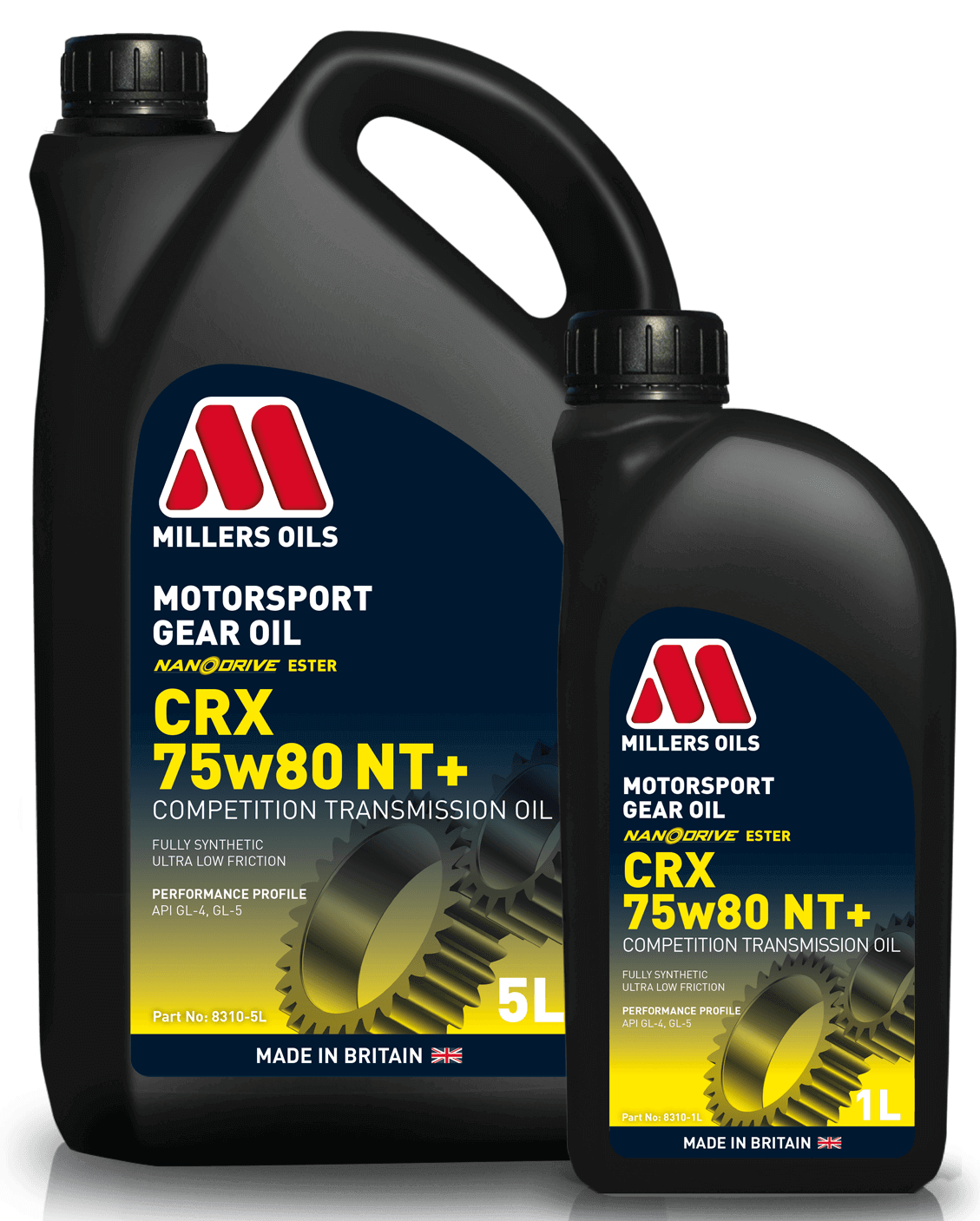 Millers Oils 8310 Motorsport CRX 75w80 NT+ Gear Oil