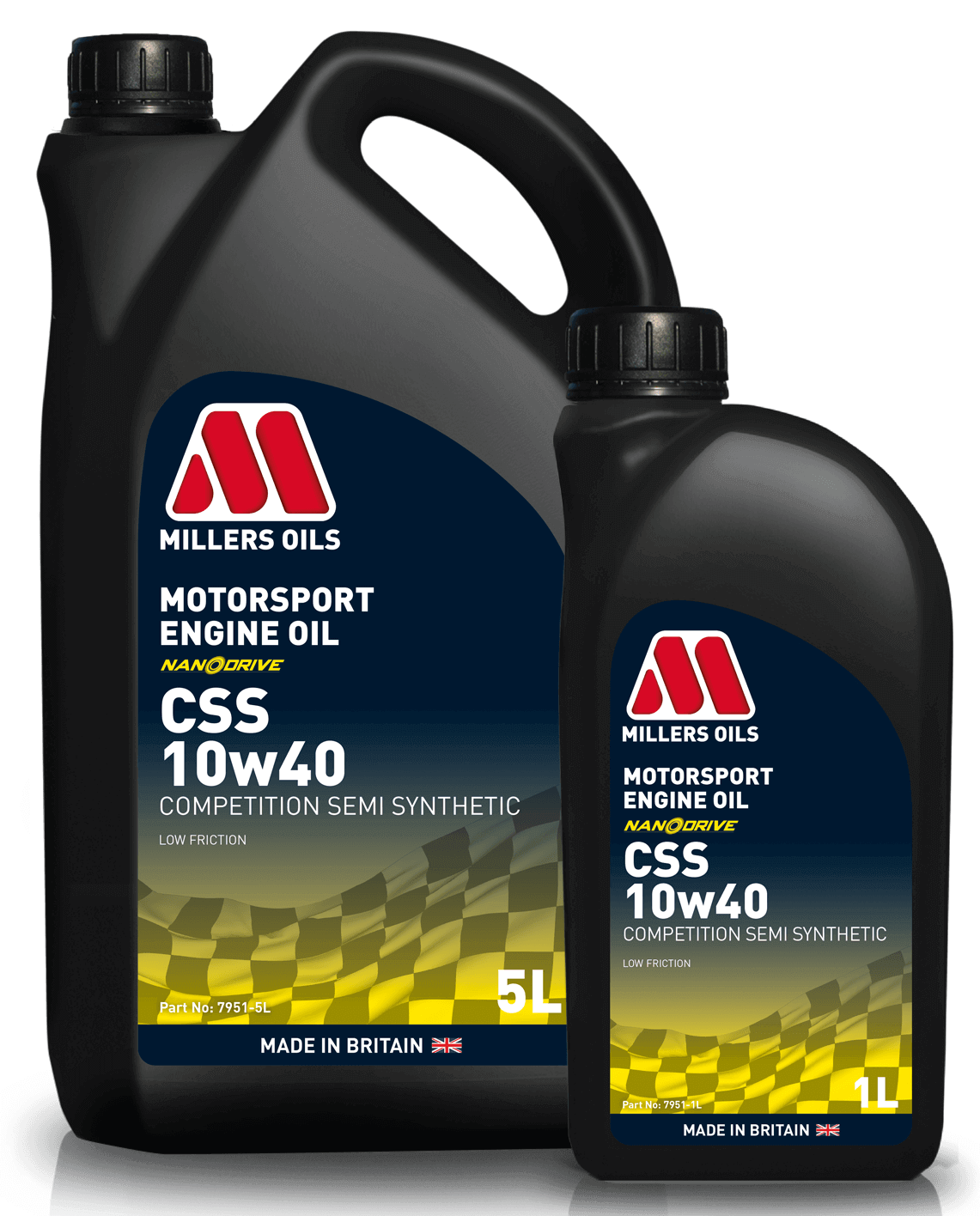 Millers Oils 7951 Motorsport CSS 10w40 Semi Synthetic Engine Oil