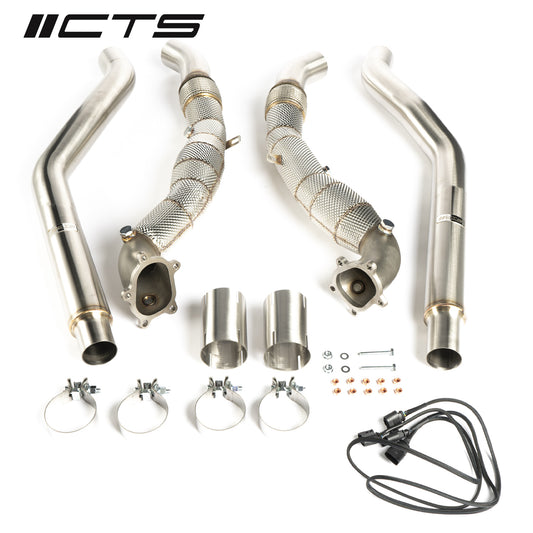 CTS Turbo CTS-EXH-DP-0026-CAT Turbo Audi C7/C7.5 S6/S7/RS7 4.0T Cast Downpipe Catted Set