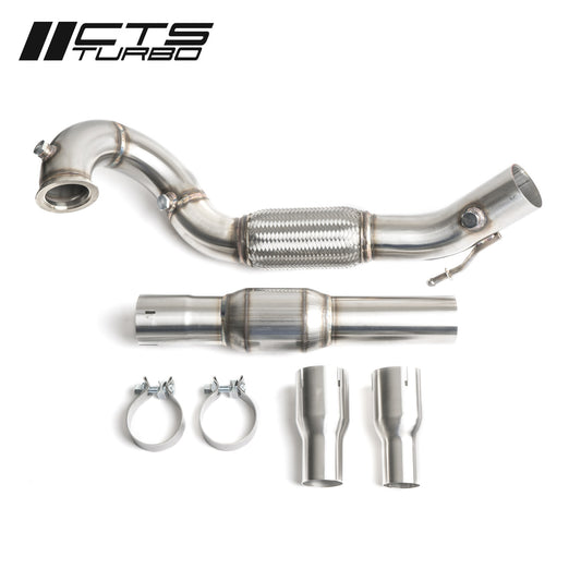 CTS Turbo CTS-EXH-DP-0033-CAT Turbo MK6/MK7 Jetta 1.4T/1.5T, MK7 Golf 1.4TSI/1.5TSI 3 Downpipe with HIGH-FLOW CAT for EA211 engines