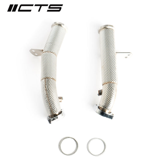 CTS Turbo CTS-EXH-DP-0052 Turbo race downpipe set for Mercedes Benz C43 C400 C450 E43 E400 E450 with M276 engine