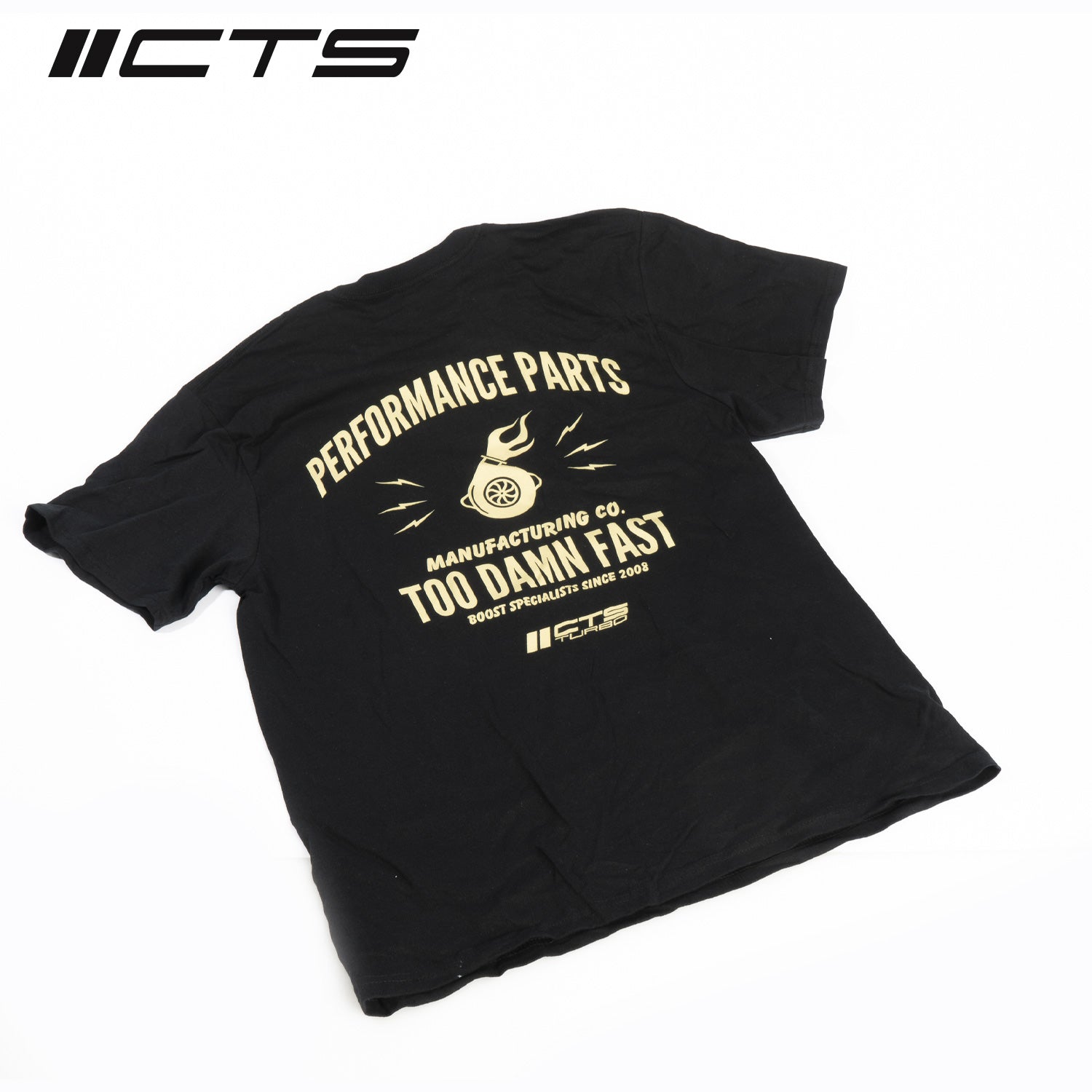 CTS Turbo CTS-T-SHOPSHIRT-BLK Turbo BOOST SPECIALISTS Tee Shirt Black