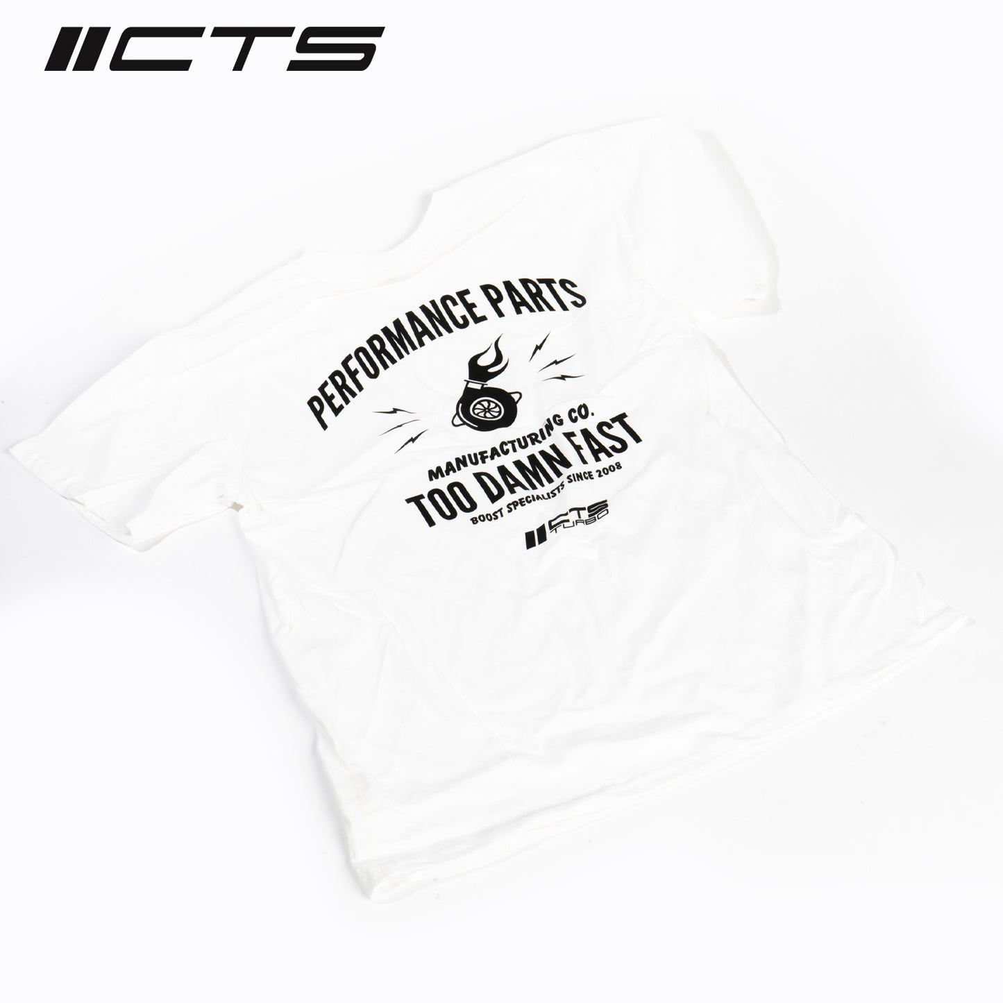 CTS Turbo CTS-T-SHOPSHIRT-WHT Turbo BOOST SPECIALISTS Tee Shirt White