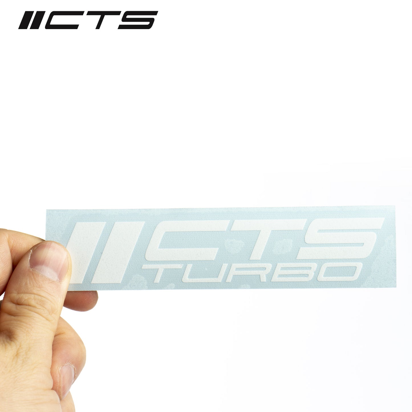 CTS Turbo CTS-DECAL-WHT Turbo OG Decal White sticker