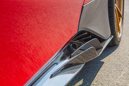 Capristo 03FE08710045LG Ferrari 488/F8 Side Skirts (WITH Wings) 