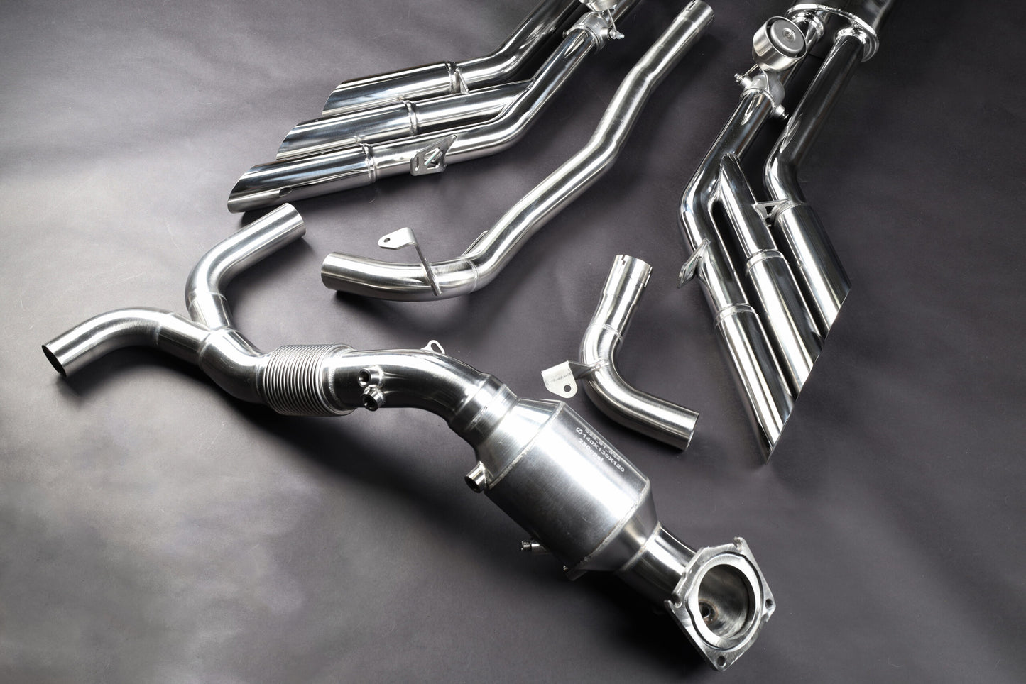 Capristo 02JE12003002 Jeep Wrangler 4xe Triple Tip Valved Exhaust with 250 Cell Sport Cat Downpipes 