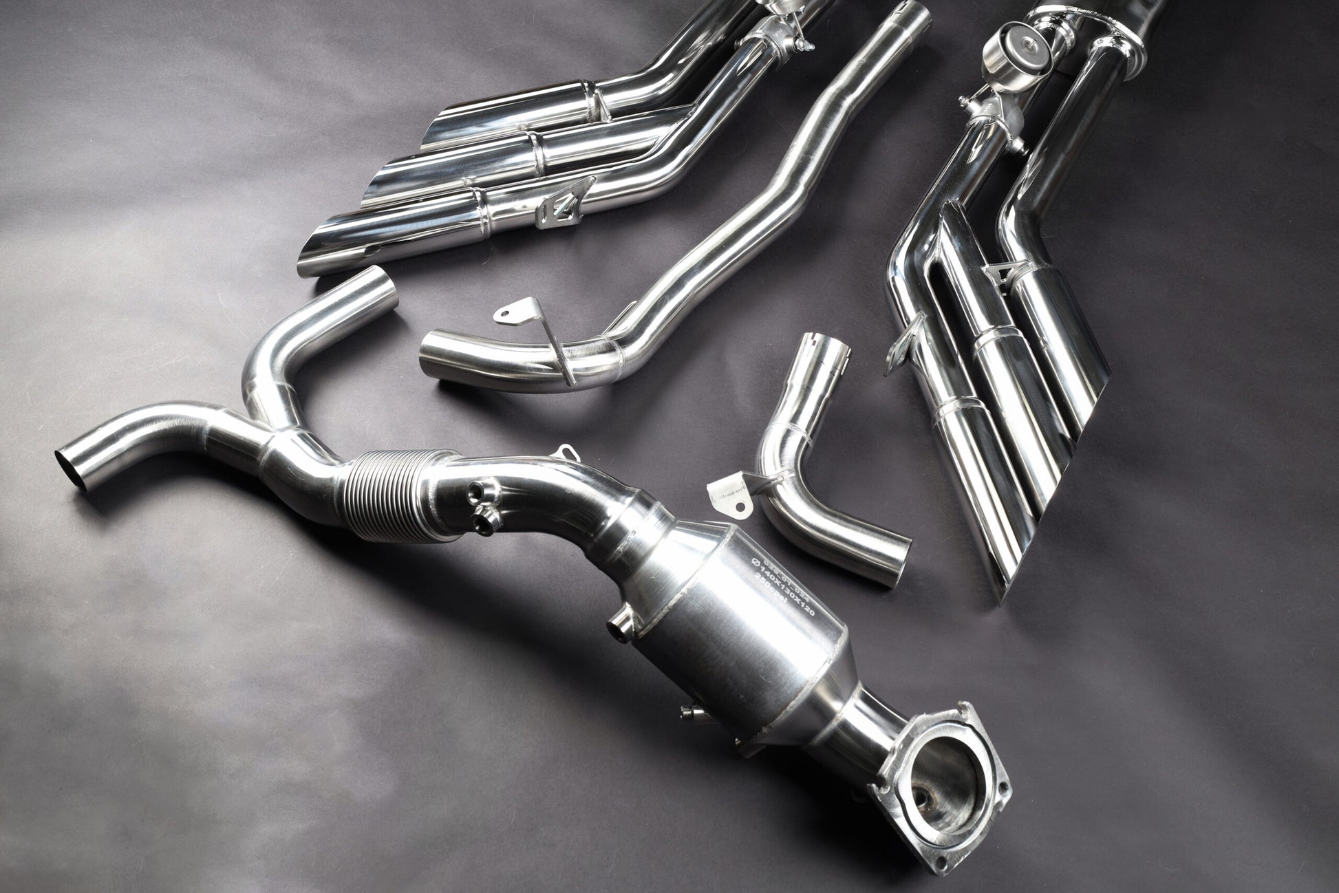 Capristo 02JE12003002 Jeep Wrangler 4xe Triple Tip Valved Exhaust with 250 Cell Sport Cat Downpipes 