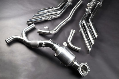 Capristo 02JE12003002 Jeep Wrangler 4xe Triple Tip Valved Exhaust with 250 Cell Sport Cat Downpipes 