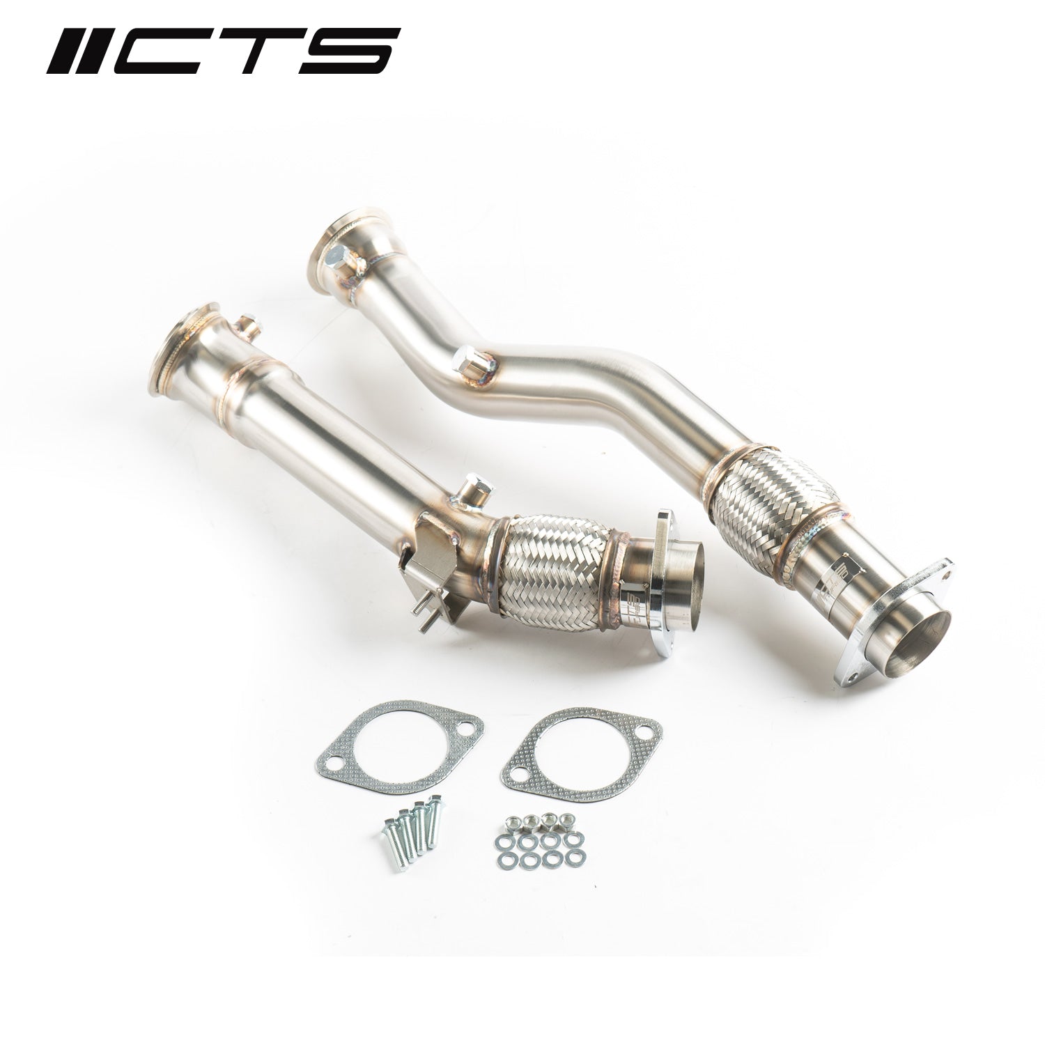 CTS Turbo CTS-EXH-DP-0043RC Turbo BMW S58 F97/G01 X3M/X3MC & F98/G02 X4M/X4MC Downpipes Without Heat Wrap