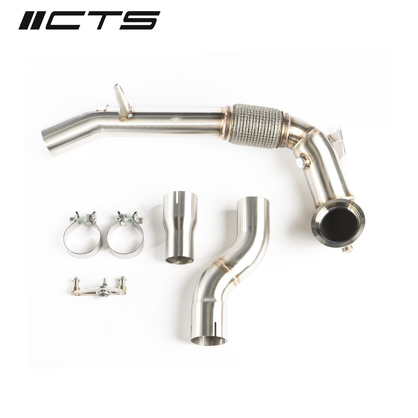 CTS Turbo CTS-EXH-DP-0055 Turbo EVO4 FWD RACE Exhaust Downpipe MK8 VW GTI/8Y Audi A3