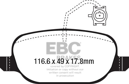 EBC DP22236 GREENSTUFF BRAKE PADS