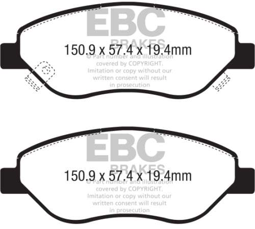 EBC DPX2332 BRAKE PADS