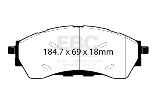 EBC DPX2445 BRAKE PAD SET