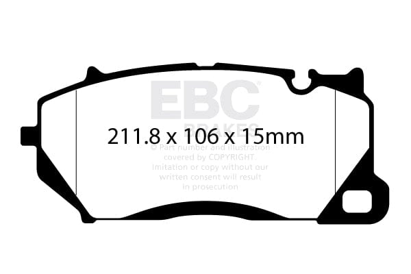 EBC DP42492R Audi Bentley Porsche Yellowstuff Brake Pads (Inc. RS6, Continental & Taycan)