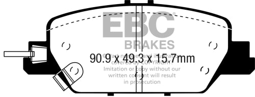 EBC DP63085 6000 SERIES SUV & 4X4 PAD SET