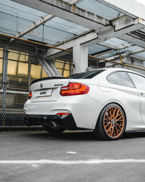 Zaero ZA-F22-DF BMW M235I & M240I F22 F23 EVO-1 GLOSS BLACK REAR DIFFUSER