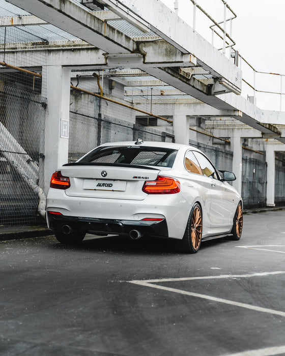 Zaero ZA-F22-DF BMW M235I & M240I F22 F23 EVO-1 GLOSS BLACK REAR DIFFUSER