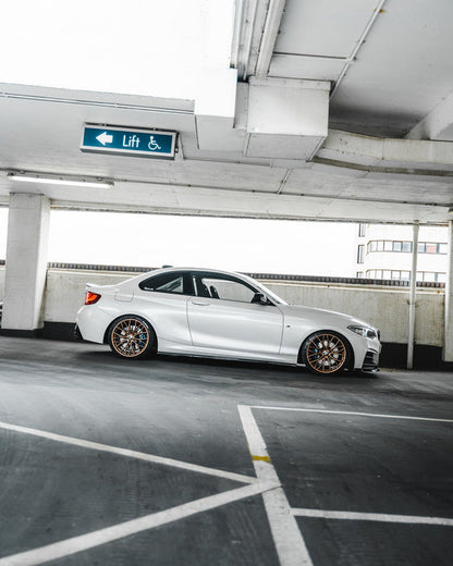 Zaero ZA-F2X-LCI-SW BMW 1 SERIES F20 F21 & 2 SERIES F22 F23 EVO-1 GLOSS BLACK SIDE SKIRTS