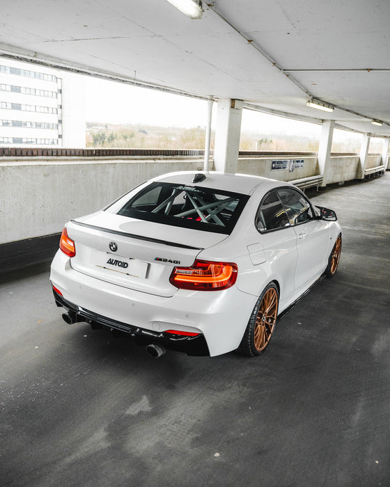 Zaero ZA-F22-DF BMW M235I & M240I F22 F23 EVO-1 GLOSS BLACK REAR DIFFUSER