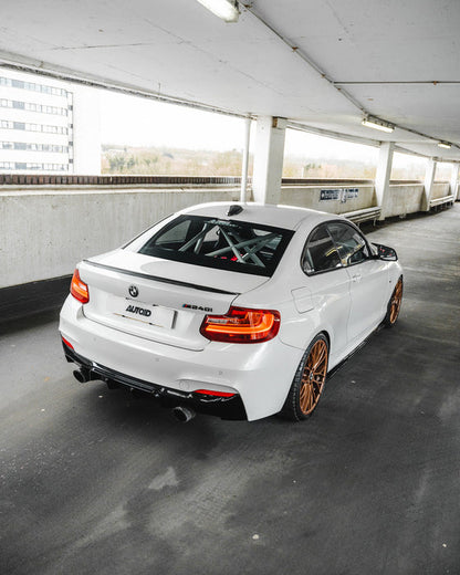 Zaero ZA-F22-DF BMW M235I & M240I F22 F23 EVO-1 GLOSS BLACK REAR DIFFUSER