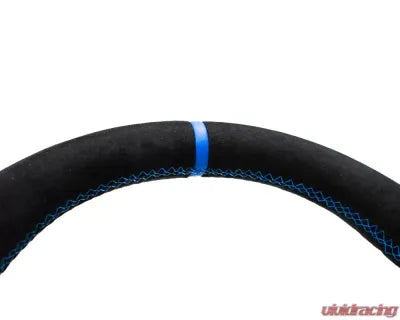 Vivid Racing VR-992-TAY-STRWHL-BALC Porsche 992 | Taycan OEM Upgraded Steering Wheel Alcantara Blue Stripe and Stitching