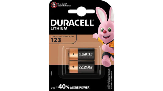 Duracell Ultra Lithium CR123A (CR17345) (Pack of 2)