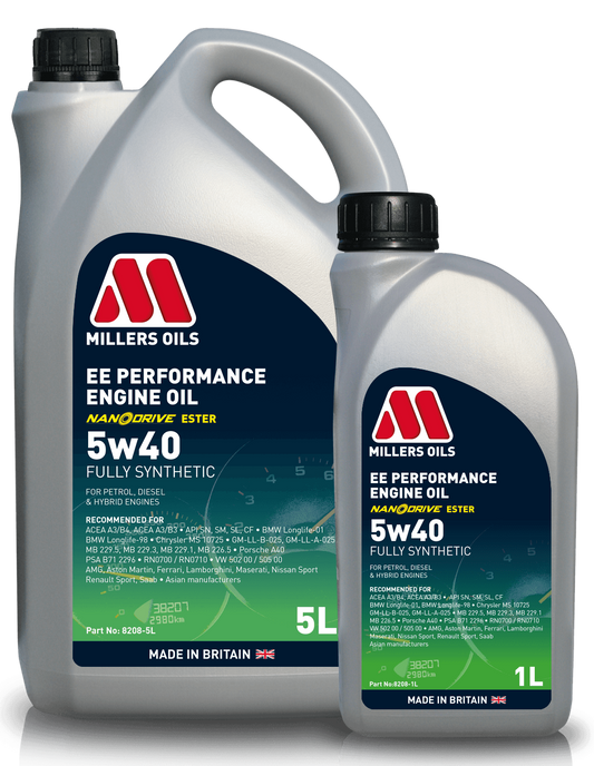 Millers Oils 8208 EE Performance 5w40 Engine Oil
