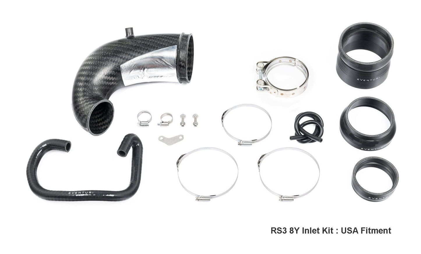 Eventuri Audi RS3 8Y LHD Carbon Turbo Inlet with no flange