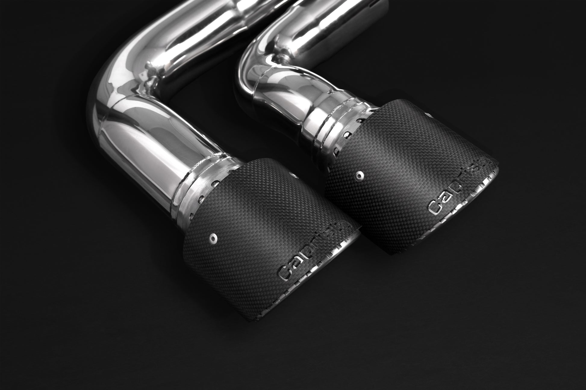 Capristo 02PO07703017 Porsche 536 Cayenne S 2.9 BiTurbo (19+) Valved Exhaust with Mid-Silencer Delete and Carbon Tips (CES3) 