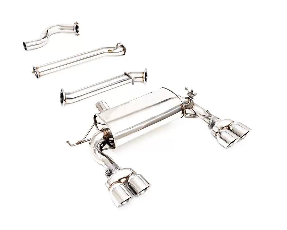 Valvetronic Exhaust System Ford Bronco 2.7L with Quad Chrome Silver Tips | ML Performance Car Parts