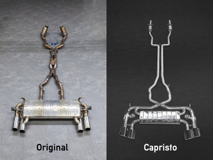 Capristo 02JA02803032 Jaguar F-Type V8S Valved Exhaust with Sports Cats 100 Cell and X Pipe (CES3) 