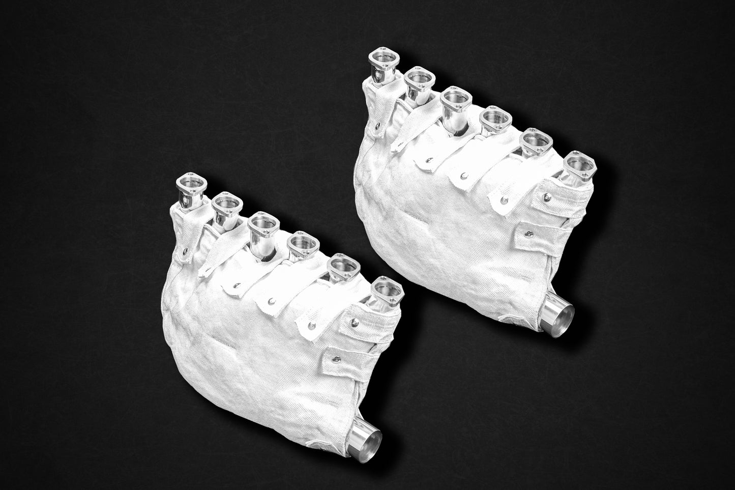 Capristo 02FE06503001 Ferrari F50 Full Exhaust with Headers, Cat Delete, and X-Pipe Muffler (incl. Remote Kit) 