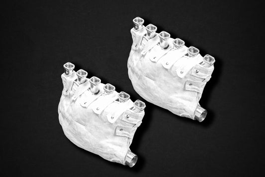 Capristo 02FE06503001 Ferrari F50 Full Exhaust with Headers, Cat Delete, and X-Pipe Muffler (incl. Remote Kit) 